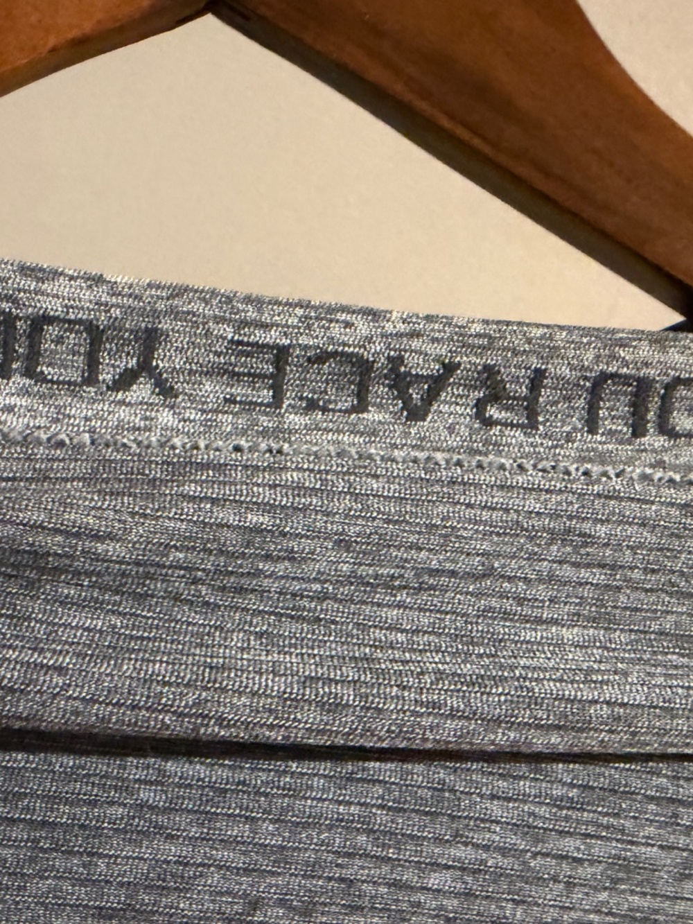 Lululemon Swiftly Tech Racerback Tank Top Heathered Slate Gray Size 8 Inscriptio - Picture 5 of 6